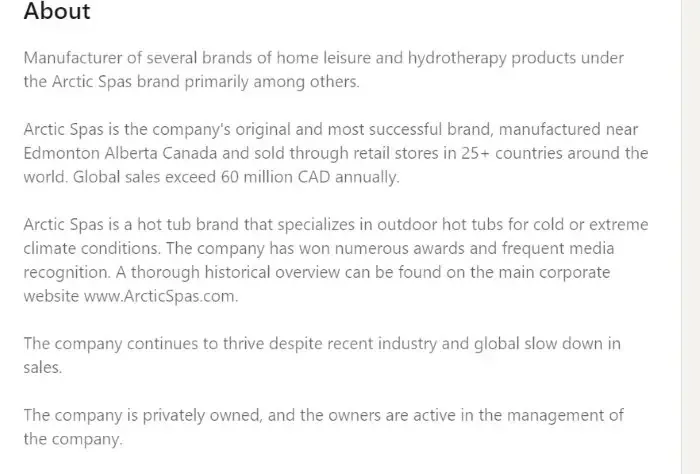 Arctic Spas Hot Tub Made in Canada