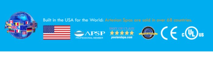 Artesian Spas Hot Tub Made in USA