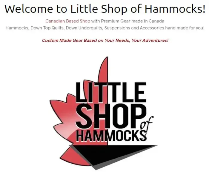 Little Shop of Hammocks Made in Canada