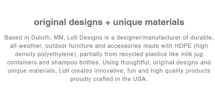 Loll Designs Patio Furniture Made in USA