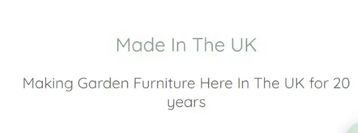 Midland Garden Furniture Made In UK
