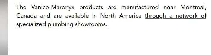 Vanico Maronyx Bathroom Vanities Made in Canada