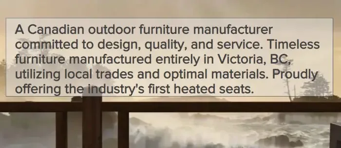 Dodeka Patio Furniture Made in Canada