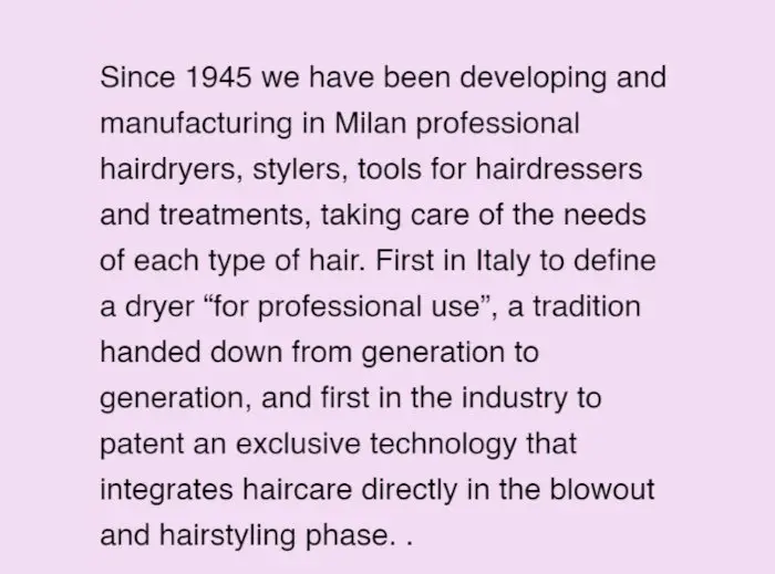 Elchim Hair Dryers Made in Italy