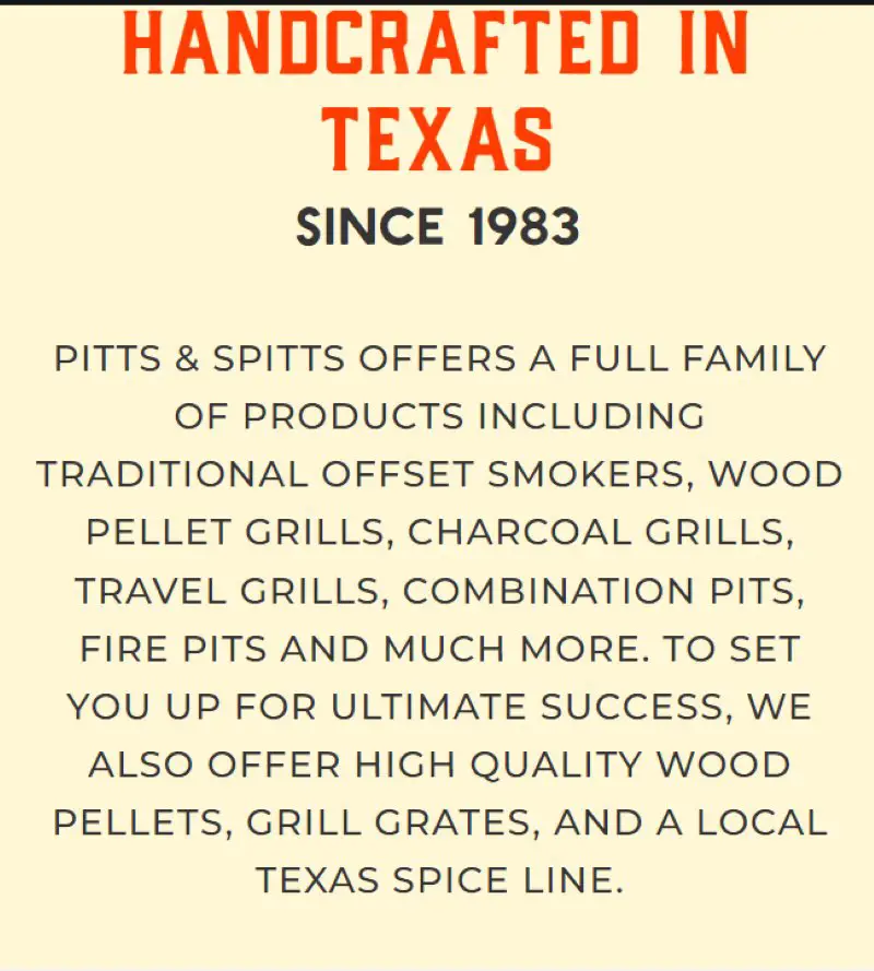 Pitts & Spitts Smokers Made in USA