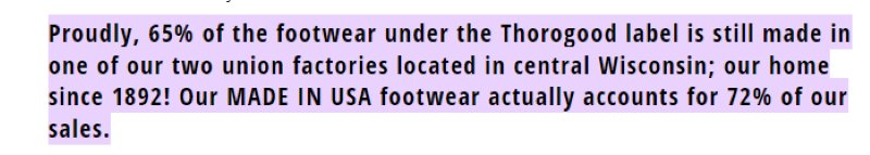Thorogood Hiking Boots Made in USA