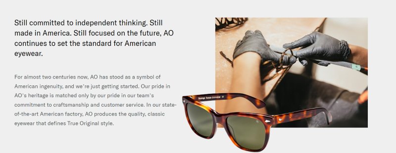 American Optical Sunglasses Made in USA