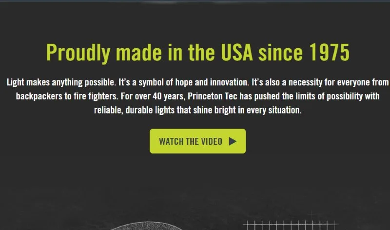 Princeton Tec Headlamps Made in USA