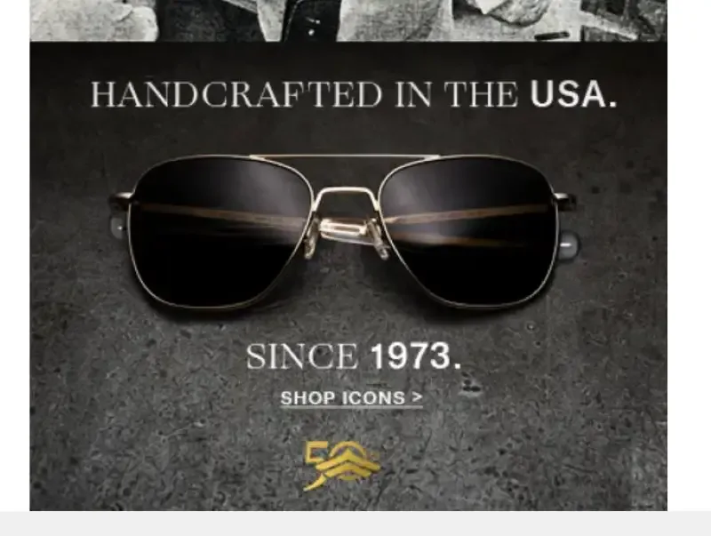 Randolph Sunglasses Made in USA