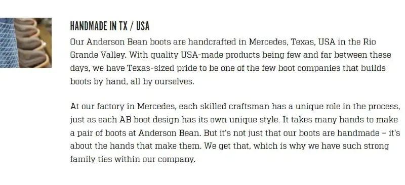 Anderson Bean Boots Cowboy Boots Made in USA