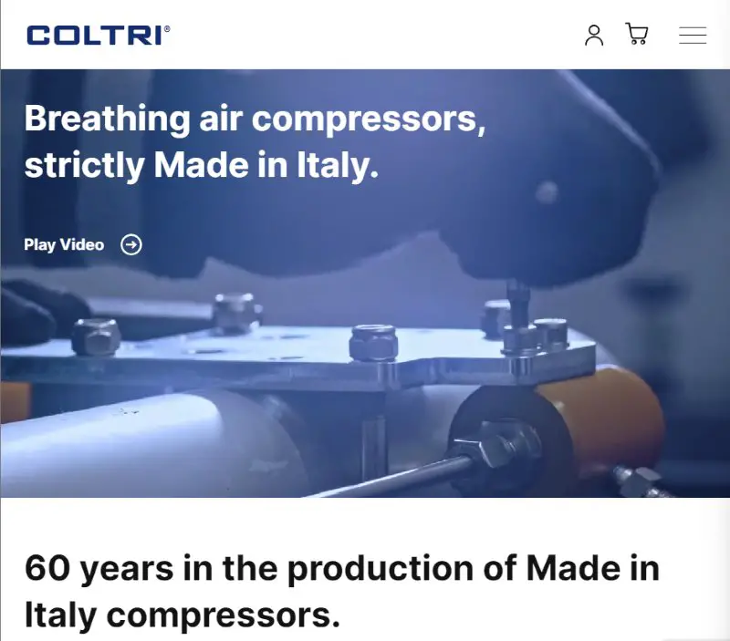 Coltri Air Compressors Made in Italy