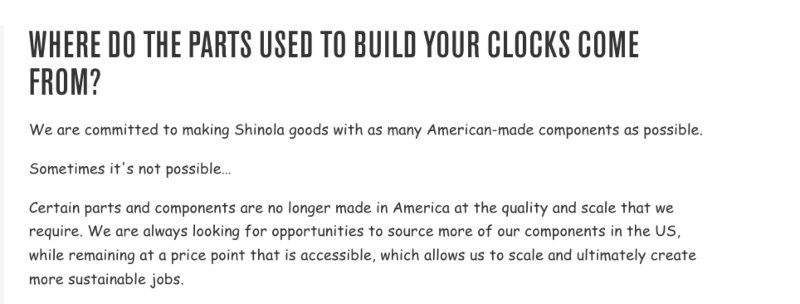 Shinola Detroit Alarm Clocks Made in USA
