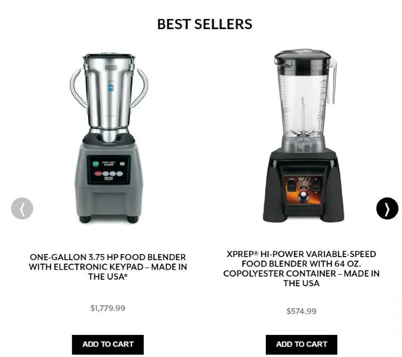 Waring Pro Blenders Made in USA