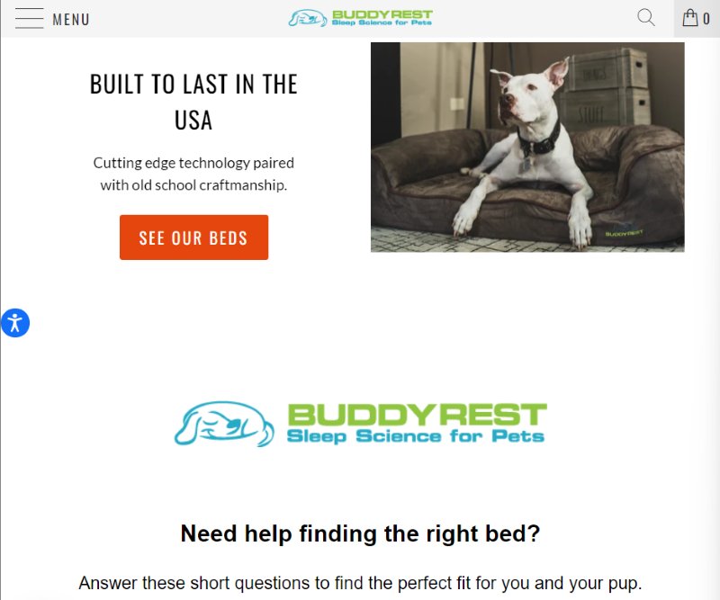 BuddyRest Dog Beds Made in USA