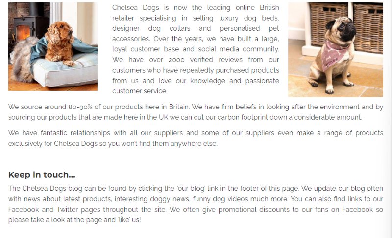Chelsea Dogs Beds Made in UK