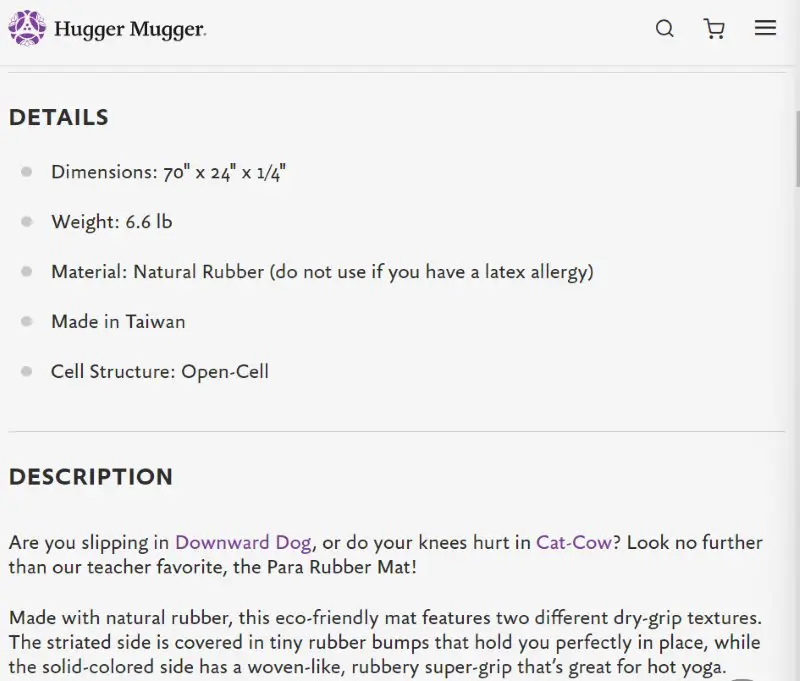 Hugger Mugger Yoga Mats Made in USA