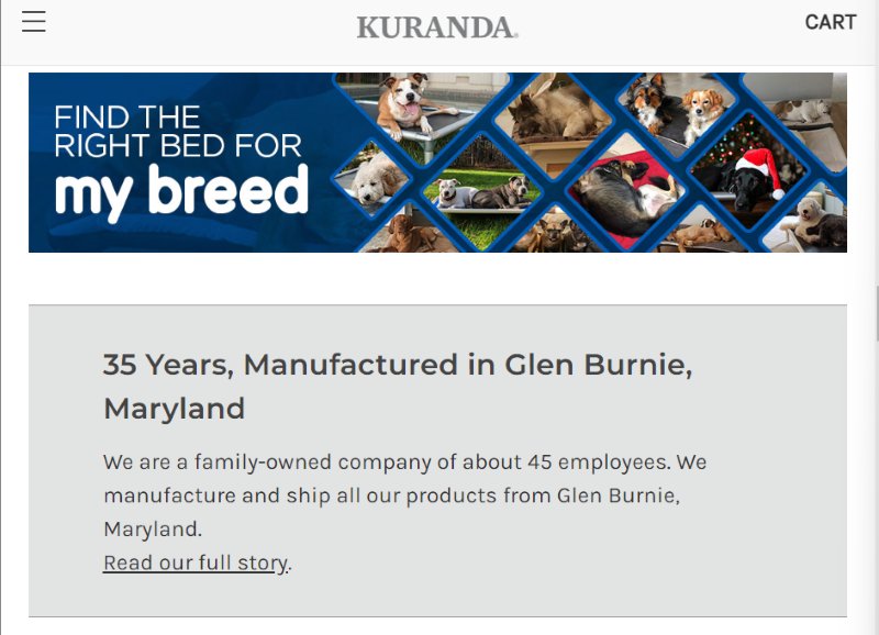 Kuranda Dog Beds Made in USA