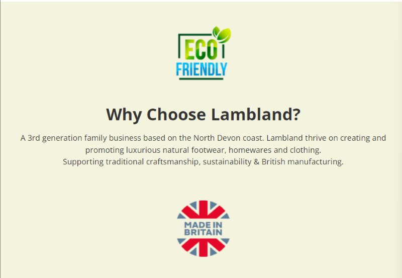 Lambland Slippers Made in UK