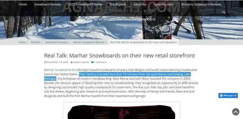 Marhar Snowboards Made in USA 2