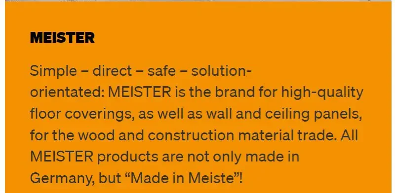 Meister Laminate Flooring Made in Germany