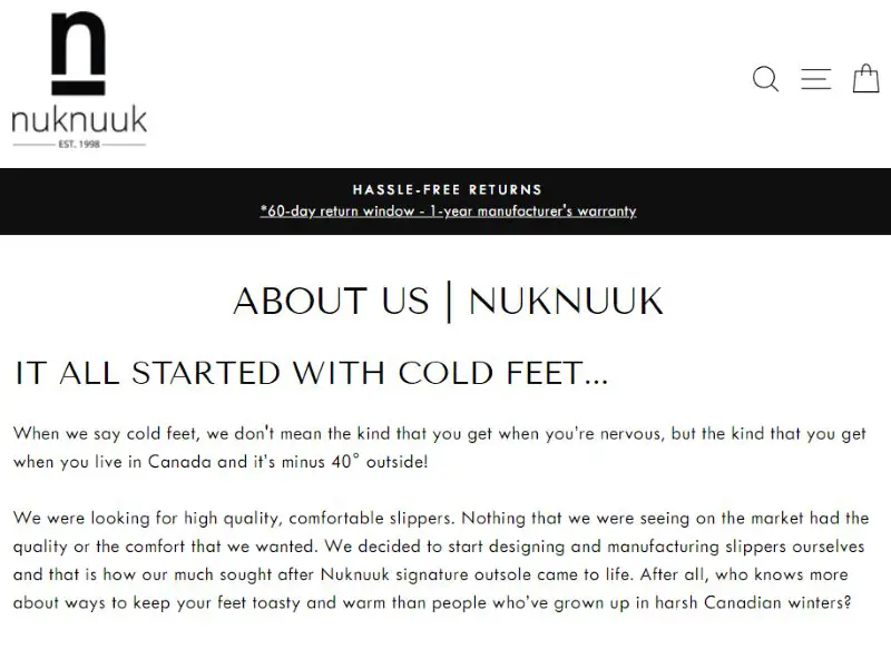Nuknuuk Slippers Made in Canada