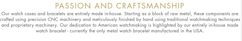 Pelton USA Watches Made in USA