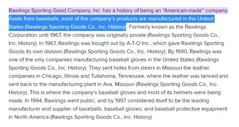 Rawlings Baseball Gloves Made in USA 1
