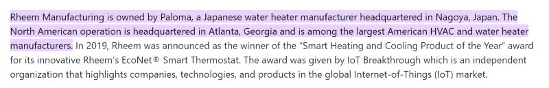 Rheem Water Heaters Made in USA