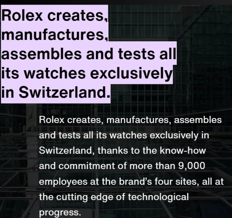 Rolex Watches Made in Switzerland
