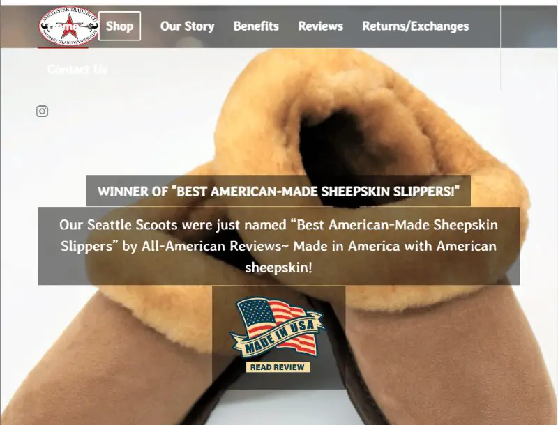 Sheepskingoods Slippers Made in USA