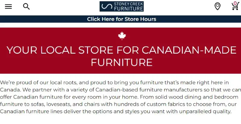 Stoney Creek Furniture Sofas Made in Canada