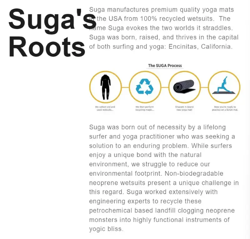 Suga Yoga Mats Made in USA