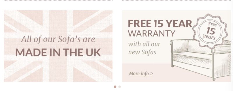 The English Sofa Company Made in UK