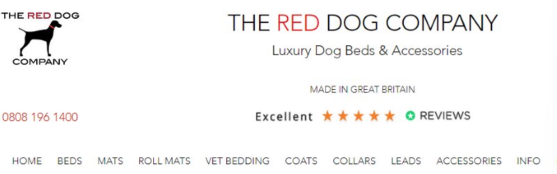 The Red Dog Company Dog Beds Made in UK