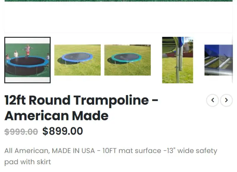 All American Trampolines Made in USA