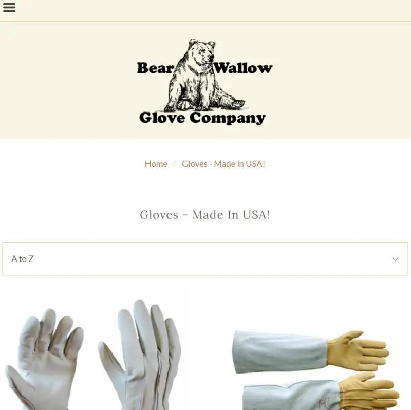 Bear Wallow Glove Company Work Gloves Made in USA