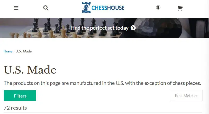 Chess House Chess Sets Made in USA