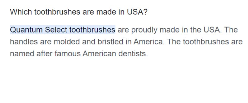 Quantum Labs Toothbrushes Made in USA
