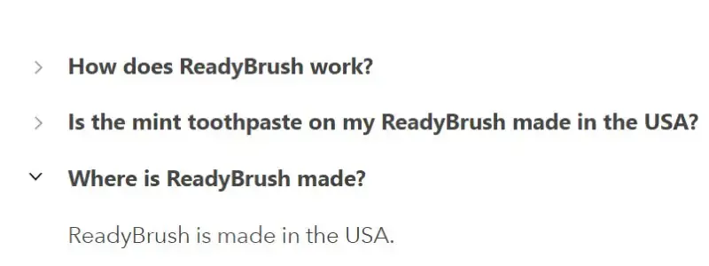 ReadyBrush Toothbrushes Made in USA