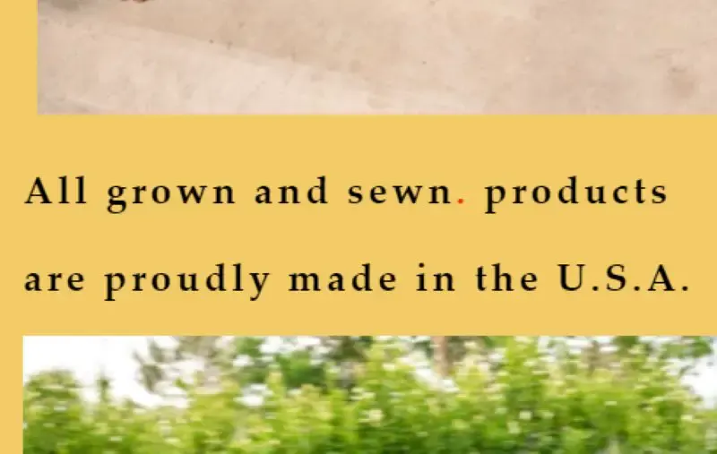 Grown and Sewn Cotton Clothing Made in USA