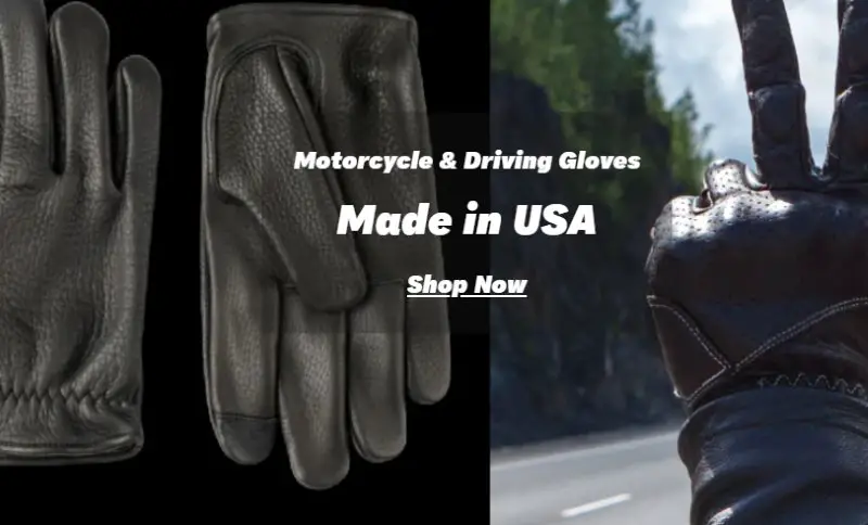 Legendary USA Motorcycle Gloves Made in USA