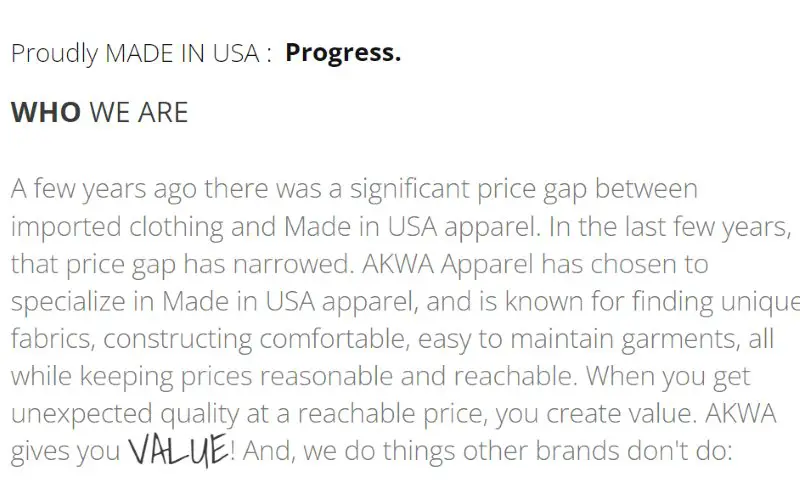 AKWA Polo Shirts Made in USA