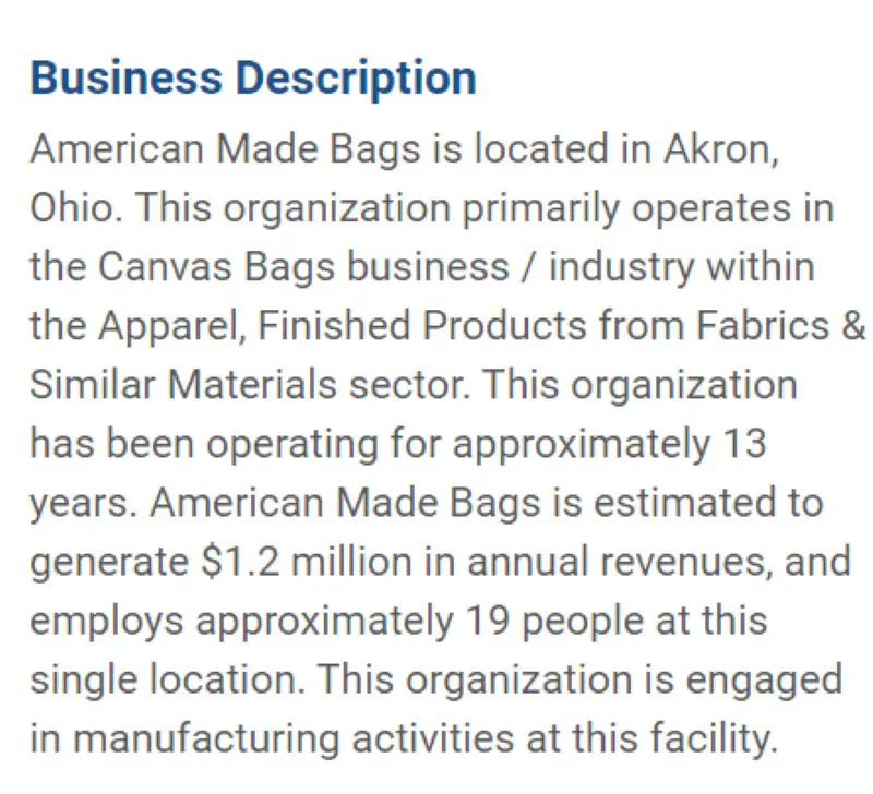 American Made Bags Made in USA