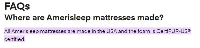 Amerisleep Mattresses Made in USA 1