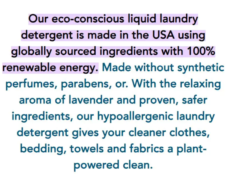 ECOS Laundry Detergents Made in USA