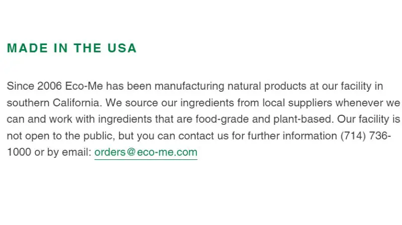 Eco-Me Laundry Detergents Made in USA