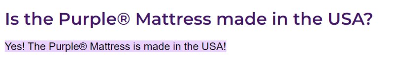Purple Mattresses Made in USA