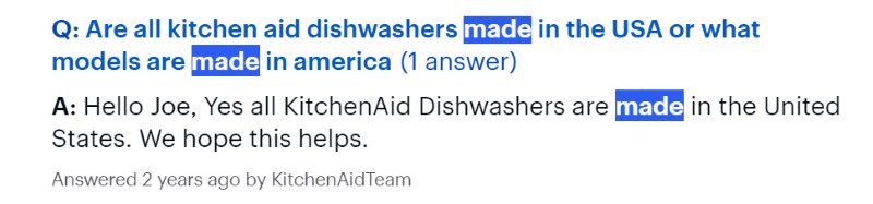 Where are KitchenAid dishwashers Made 3