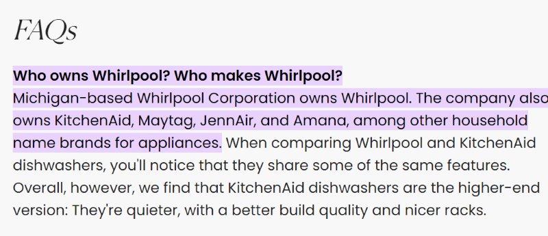 Who Makes Whirlpool Dishwashers