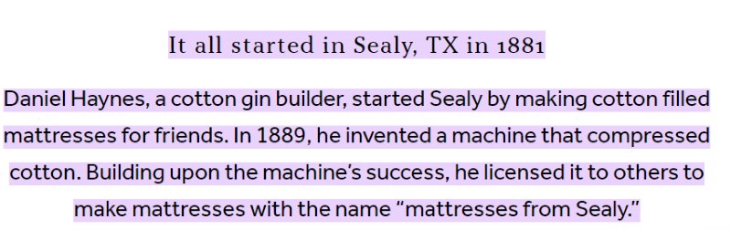 History of Sealy Mattresses 1